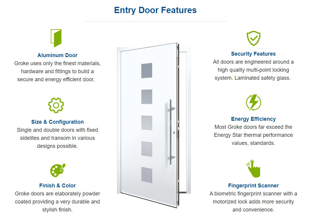 aluminium entrance doors