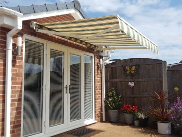 Image of half cassette patio awning